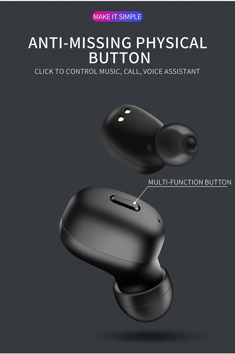 Dianxien K3B TWS bluetooth-гарнитура 5,0, беспроводная Спортивная мини-гарнитура с автоматическим включением, бинауральная стереогарнитура 5,0