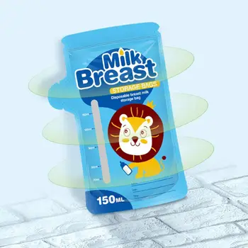 

30pcs 150ml Milk Freezer Bags Mother Milk Food Storage Breast Milk Storage Bag GXMB