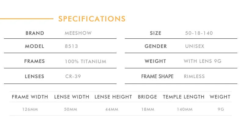 Meeshow, оправа из чистого титана, женские очки без оправы, корейские круглые очки с бриллиантами, очки по рецепту, солнцезащитные очки, 8513