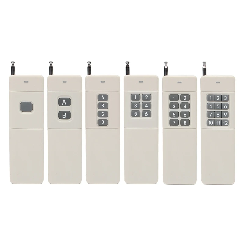 

3000m Long Range High Power 1/2/4/6/8/12CH RF Remote Control Transmitter 433 MHz