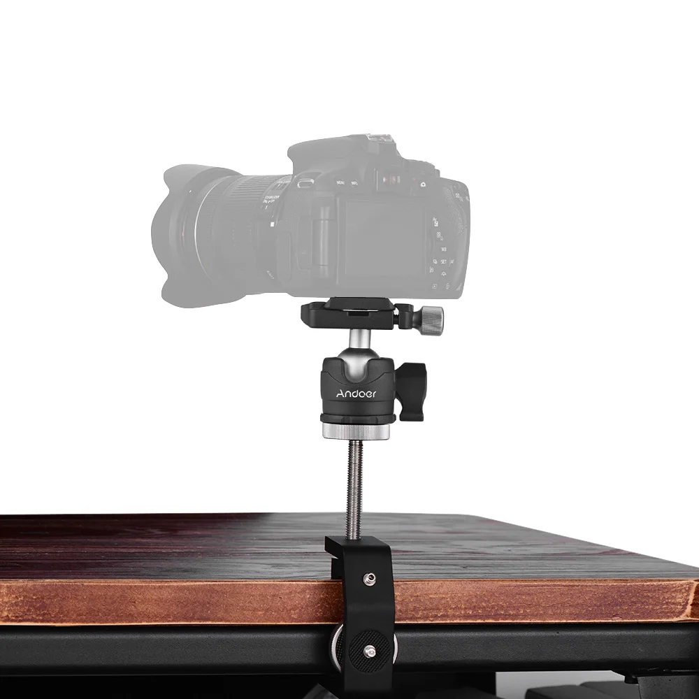 Andoer MFC-60 сверхмощный фотосъемка стол дерево зажим многофункциональный c-образный зажим Окно Стекло Зажим для камеры