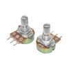 WAVGAT 10 PIÈCES WH148 Potentiomètre Linéaire B1K B2K B5K B10K B20K B50K B100K B250K B500K B1M 15mm Arbre Avec Écrous Rondelles 3pin WH148 ► Photo 2/6