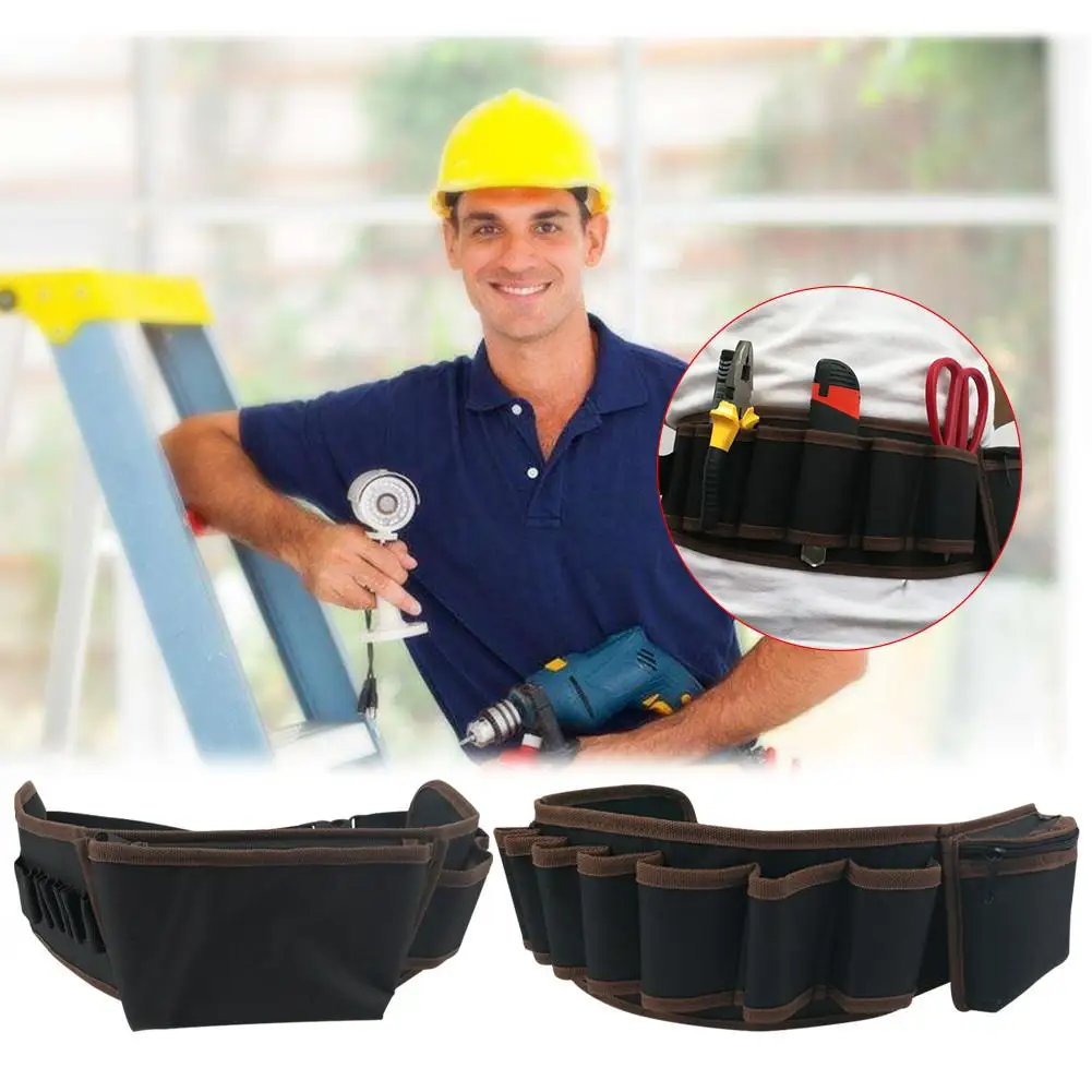 

Multi-pockets Tool Bag Waist Pockets Electrician Hand Tool Organizer Carrying Holder Pouch Belt Waist Pocket Bag