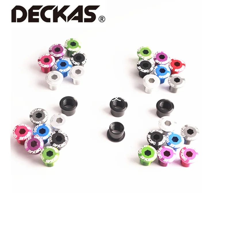 DECKAS 5 шт./компл. велосипед диаметра окружности болтов (болты 2X передняя Звездочка