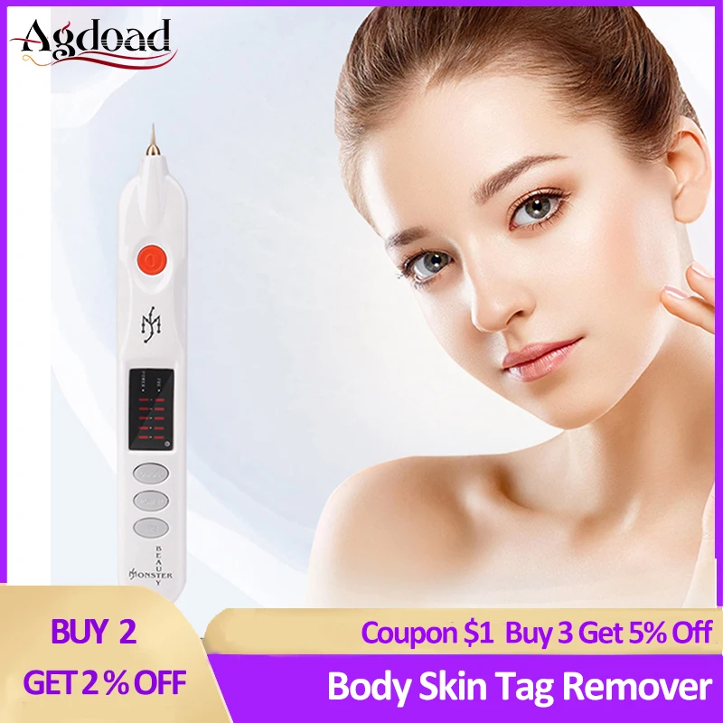 

Facial Body Skin Tag Remover Portable Mole Tattoo Dark Spot Eraser Laser Plasma Penã€ Remove Freckle Care Instrument