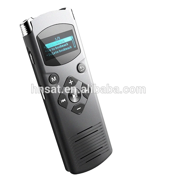 

Noise Reduction long battery life digital voice recorder with timer and MP3 player