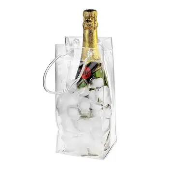 

Fast Ice Wine Cooler PVC Beer Cooler Bag Outdoor Ice Gel Bag Picnic Cool Sacks Wine Cooler Chillers Frozen Bag Bottle Cooler