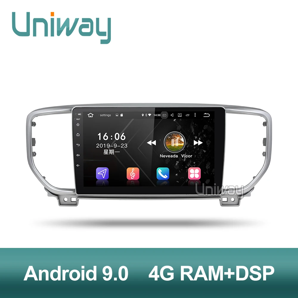 Uniway A19KX5 android 8,1 автомобильный dvd для kia sportage kx5 Автомобильный dvd Радио Стерео gps навигация с рулевым колесом