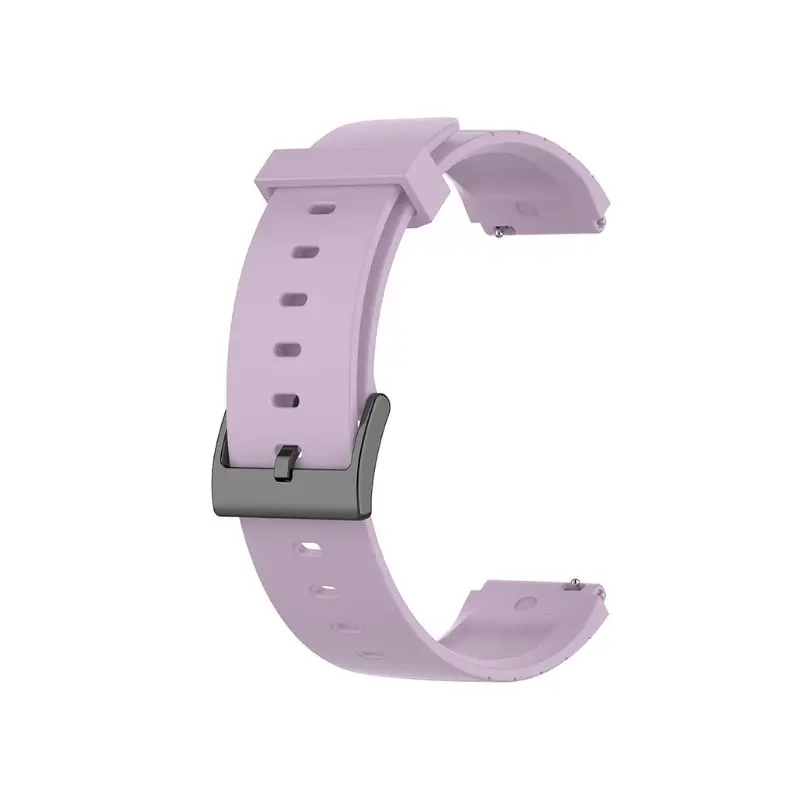 Light Purple 18 мм ударопрочный ремешок для часов Силиконовый Браслет Для XIaomi Smart Watch - Цвет ремешка: Light Purple