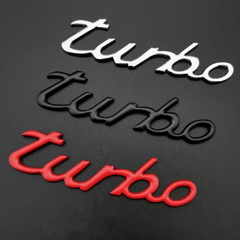 

Turbo Letter Stickers Decals for Porsche Cayenne Macan Panamera 997 996 718 911 Cayman Auto Car Accessories GTS S 13*2.3cm