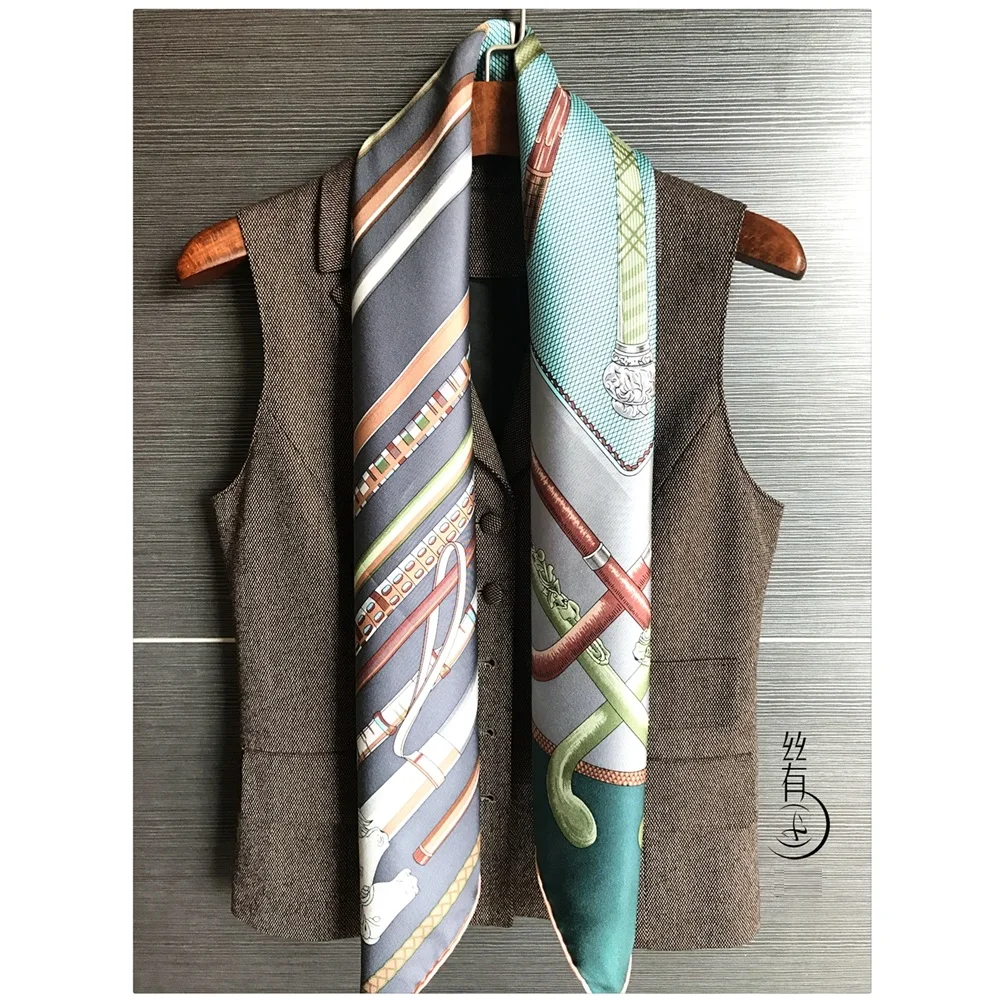 Шарф Платок женский из 100% шелка 88x88 см|square silk scarves|fashion scarfsilk fashion scarf |