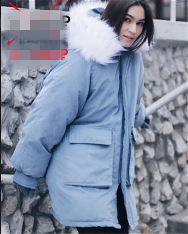 

2019 Spring New Style Large Fur Collar Cotton-padded Clothes AliExpress EBay