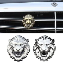 1X parabrezza in metallo 3D New Lion Head Emblem Badge Logo adesivo per Auto adesivo riflettente decorazione Auto Badge moto Car Styling