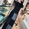 MIYAKE Pleated sundresses women 2022 dress American popular aesthetic clothes High quality long sleeveless hot stamping dress ► Photo 3/5