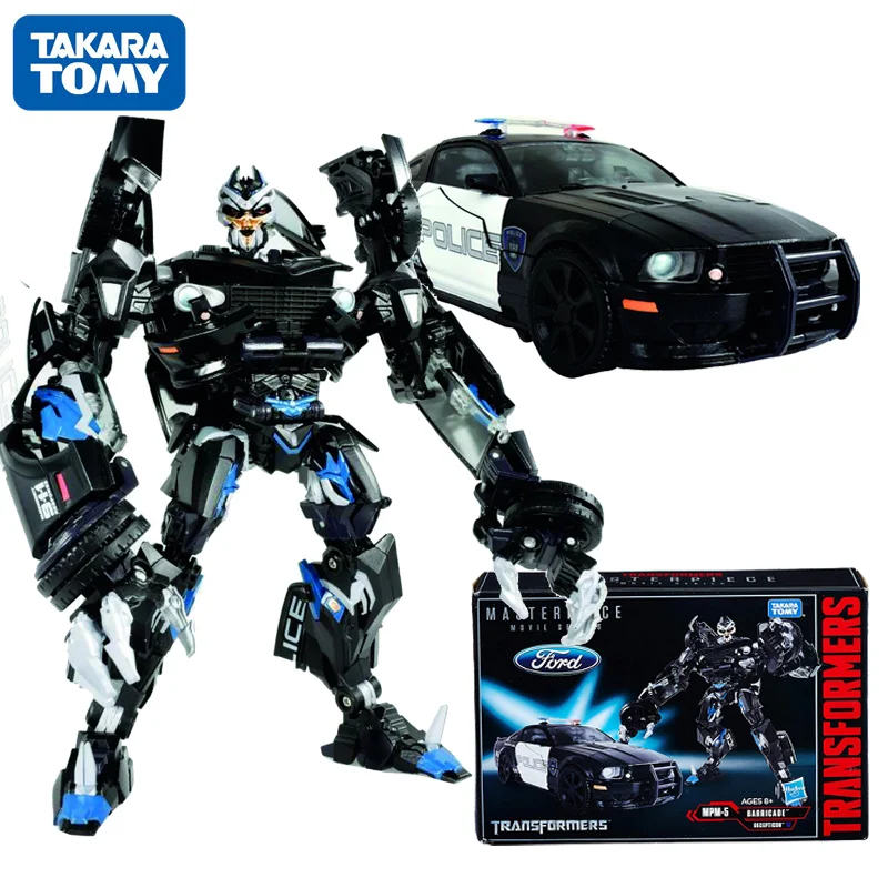 TAKARA TOMY 18cm Transformation Optimus Prime Masterpiece Movie Series MPM-5 Barricade Action Figure Model Dolls Toys Kids Gifts | Игрушки и