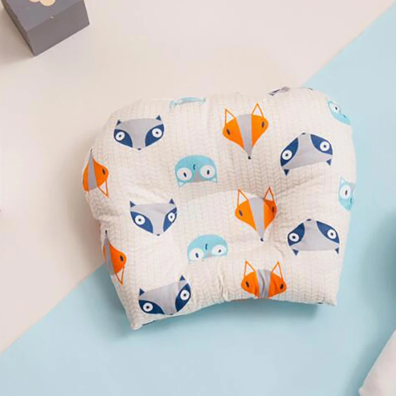 Newborn baby flat head pillow cotton Infant Sleeping Head Positioner Correction Pillows baby room bedclothes YHM019
