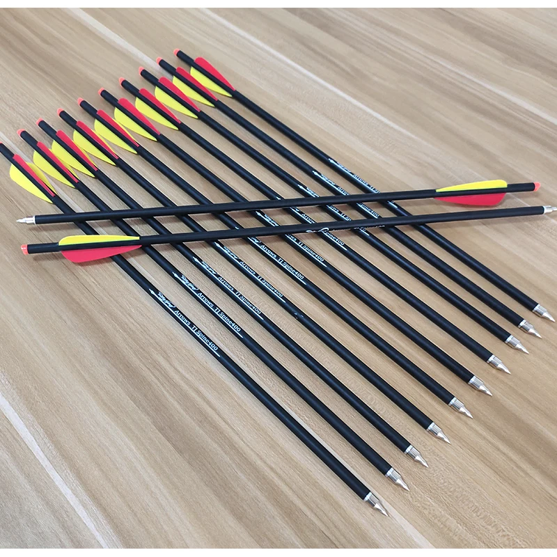 6/12/24PCS Spine 350 Pure Carbon Arrow Vanes For Compoundbow Archery Hunting 