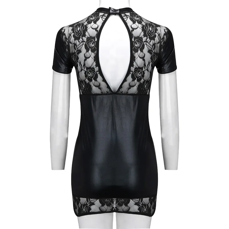 Women Leather Sexy Lingerie Dress Fashion New Underwear Hollow Comfortable Clothes For Ladies 30DE07 (13)