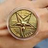 Lucifer Morningstar Pentecostal Coin Cosplay Prop Высококачественная серебряная и золотая монета ► Фото 1/6