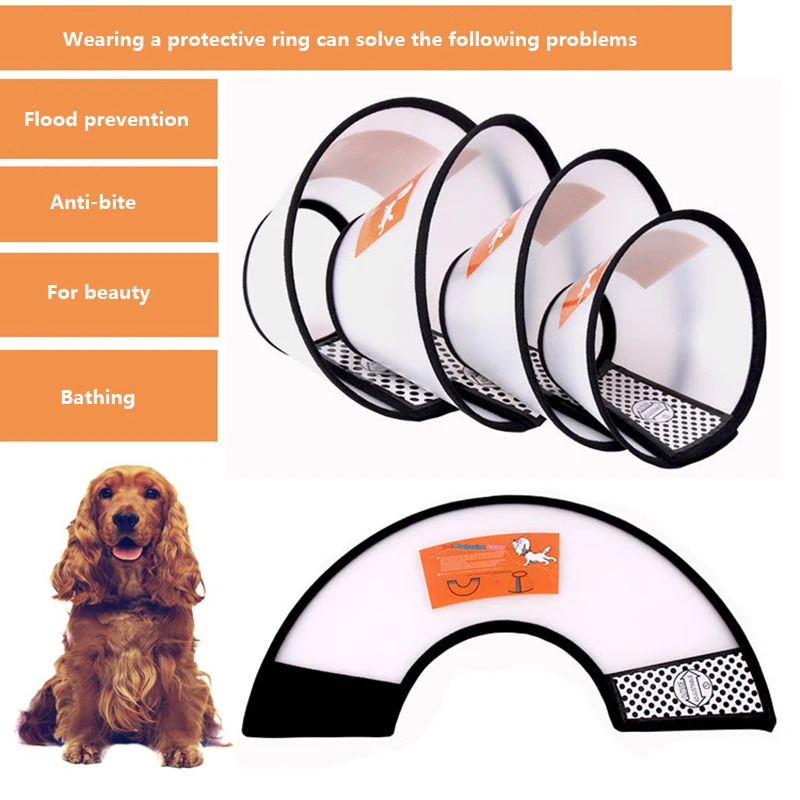 

Pet Protective Dog Collar Neck Cone Recovery Cone Collar Anti-Bite Lick Surgery Wound Healing Cat Dogs Medical Circle Dropship