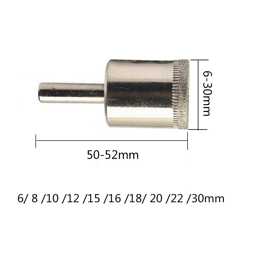 10 шт./компл. Алмазное покрытие сверло набор электроинструментов алмазные инструменты отверстие пилы использовать для стекла, мрамора, плитки или гранита