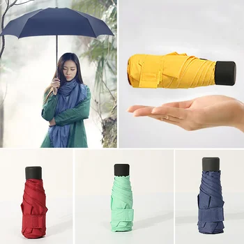 

Super Mini Pocket Umbrella Sun Anti UV 5 Folding Rain Windproof Travel Umbrella J99Store