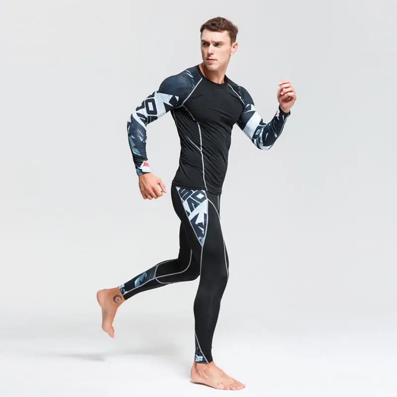 

New Men's Thermal underwear Base layer Tracksuit Warm Men's Winter Sports Suits Compression Sportswear Thermal Underwear 4XL