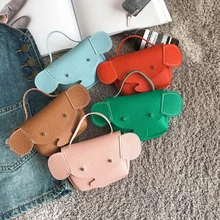 Новинка, мини-кошелек со слоном, сумка для детей, милые кошельки для монет для девочек, детская диагональная Сумочка принцессы, корейская мода