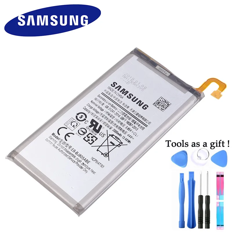 Оригинальный аккумулятор Samsung для Galaxy A6 (2018) SM A600 A600F J6 J600F J800 EB BJ800ABE 3000 мАч сменная