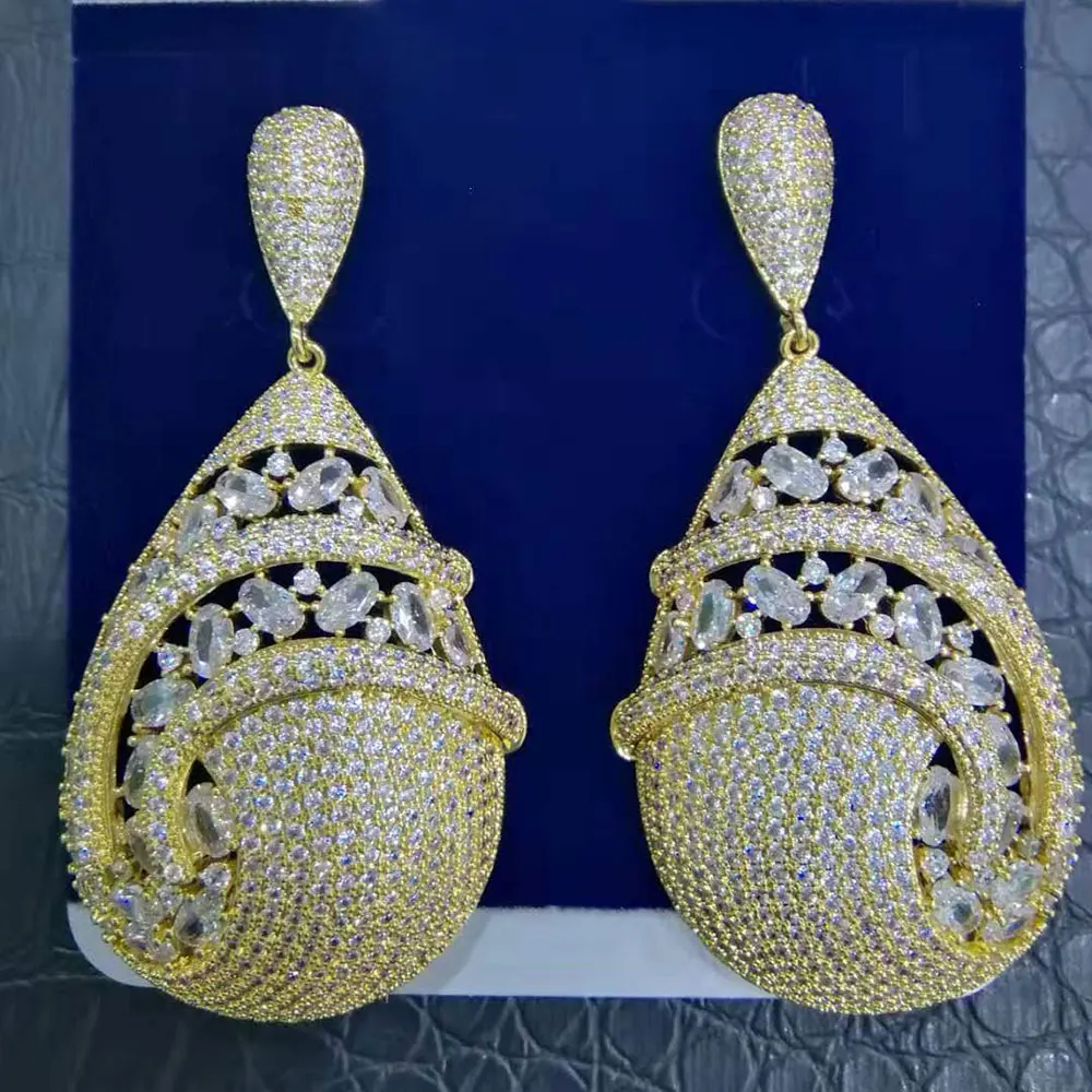 GODKI тренд капли воды серьги для женщин богемные серьги геометрические висячие серьги Brincos женские DIY ювелирные изделия
