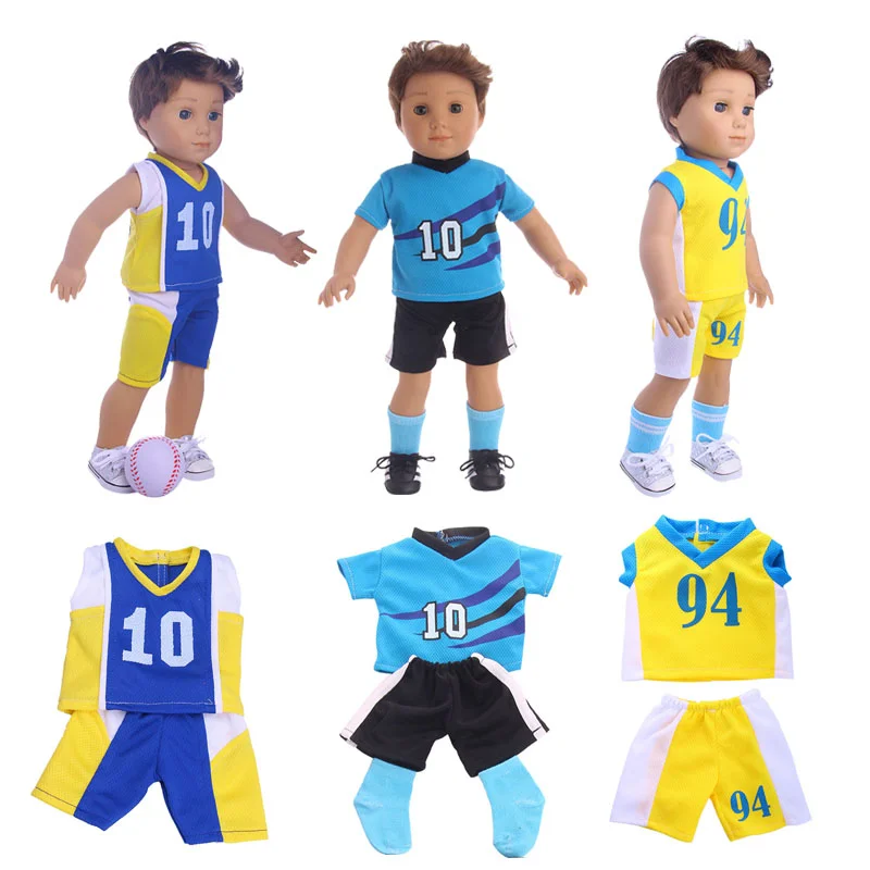 Doll Clothes Football Soccer Sneakers Shoes For 18 Inch American&43CM Reborn Baby New Born Doll Girl's Russia Gifts Toy