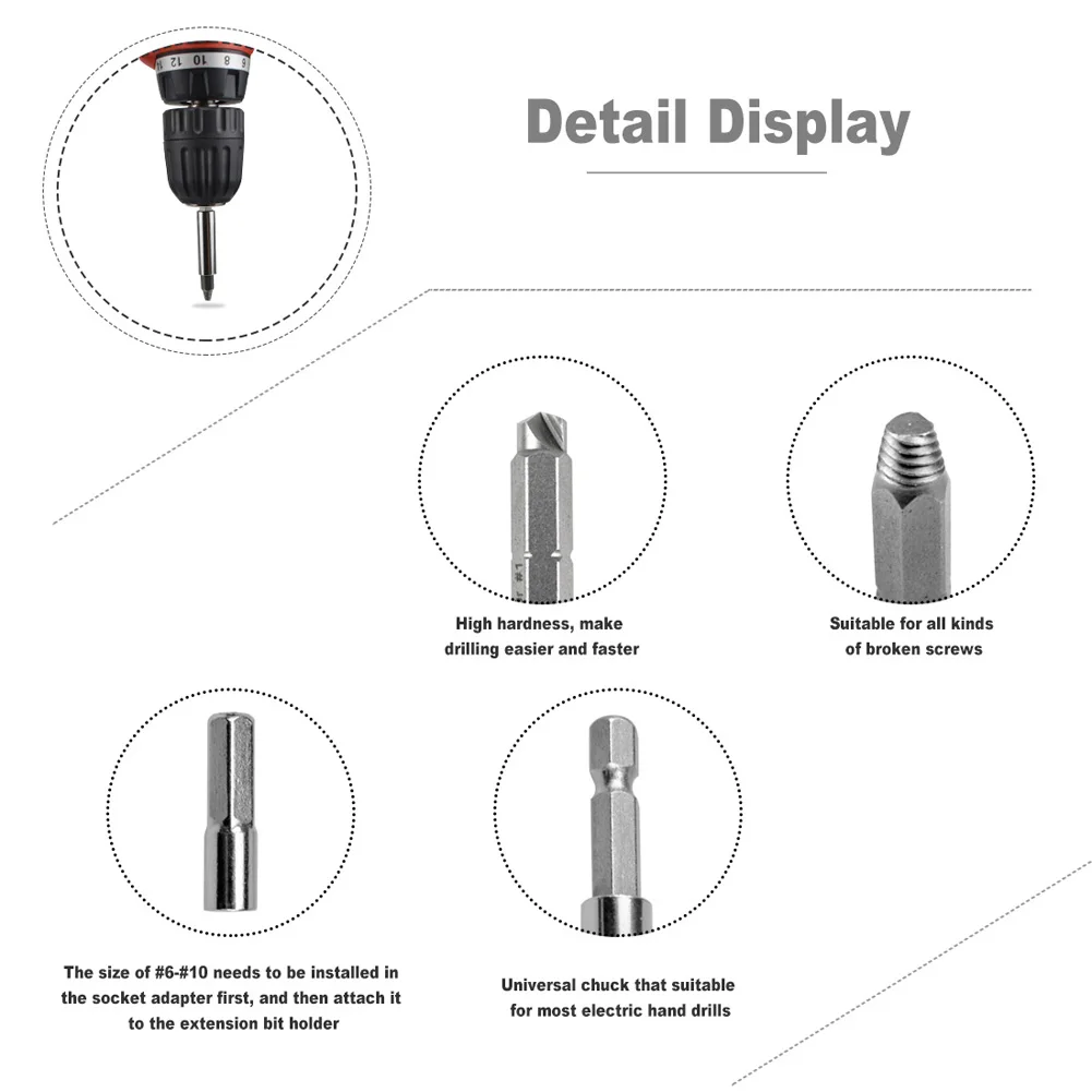 22 шт. сломанный болт экстрактор набор для удаления винтов с магнитным удлинителем держатель гнезда адаптер поврежденный Винт экстрактор набор