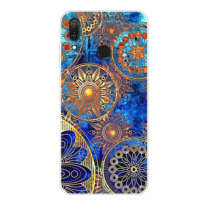 For Coque Huawei Y7 Case Phone Cover Soft Silicone Printing Back Case Fundas For Huawei Y7 Y 7 Y7 Pro Cover TPU - Цвет: Прозрачный