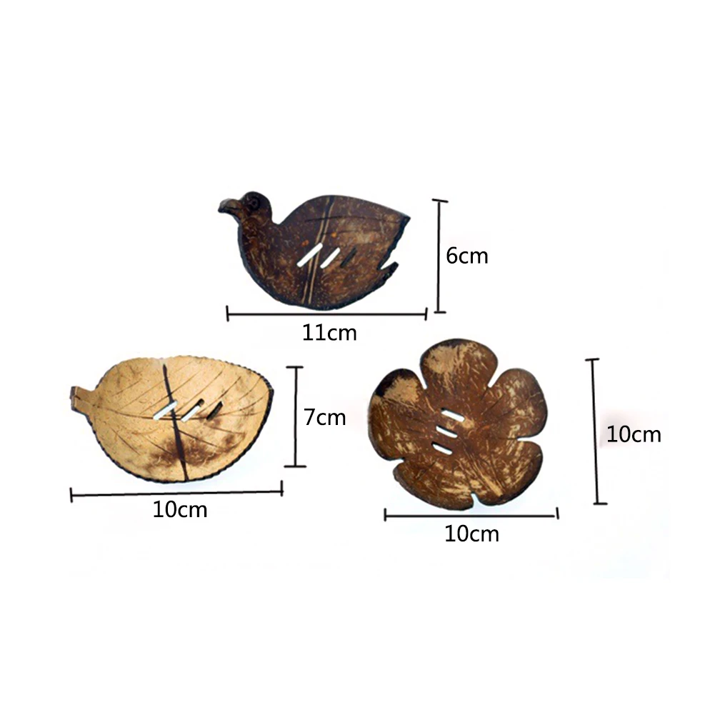 1 шт. ручной работы Кокосовая ракушка для мыла, блюдо, чехол, держатель для мытья душа, кухонные аксессуары для дома и ванной комнаты, набор мыльниц