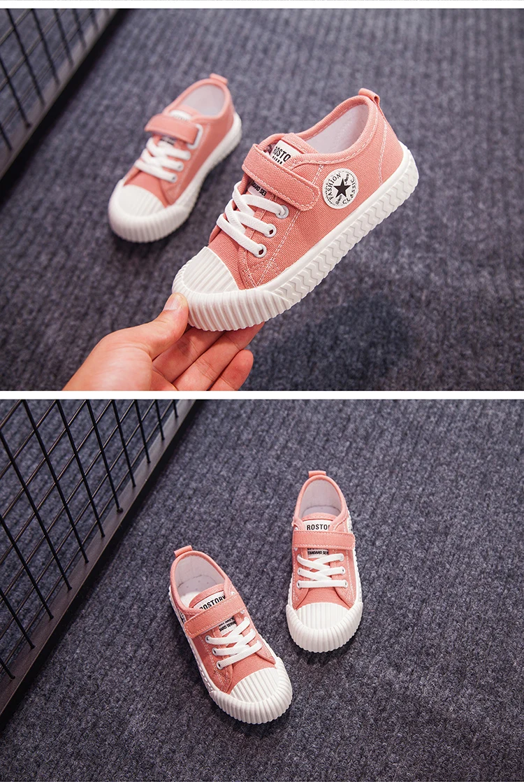 JGSHOWKITO Fashion Brand New Unisex Kids Shoes For Boys Girls Children Casual Sneakers Candy Color Sneakers Classic Running Flat