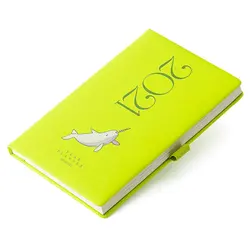 Bloc notes avec calendrier 2021, A5 Narwhal, efficacité manuelle, planificateur mensuel, agenda coréen 