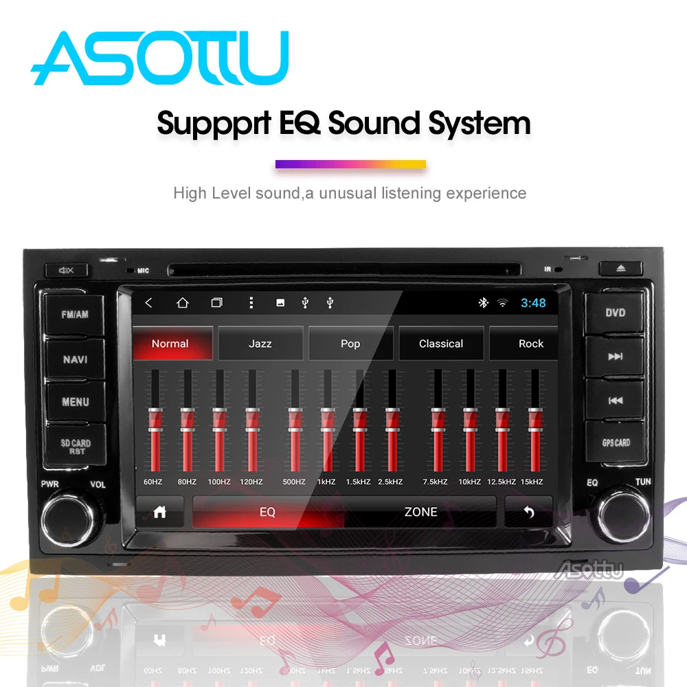 Asottu android 9 0 Автомобильная dvd навигационная система Радио для vw Touareg 2002 2007 gps