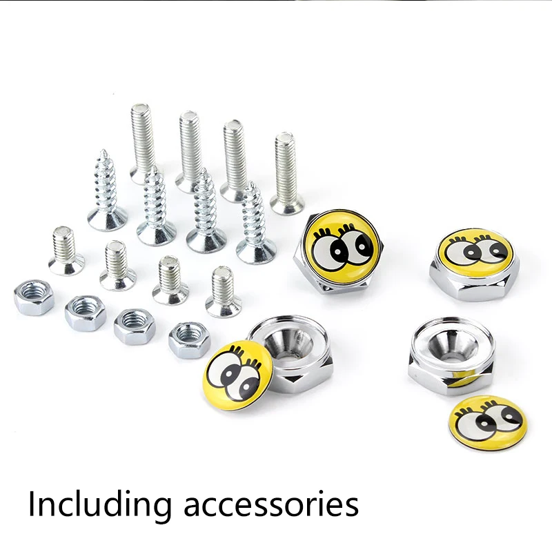 10 Sets Auto Plate Screw Fixed License Plate Frame License Plate Frame Bolts Universal For Toyota Auris Rav4 Yaris Audi B7 Q7 A6