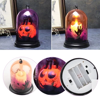 

Pumpkin Candle Skull Halloween LED Lights Decorations Home 2020 Horror Props Halloween Party Decor Halloween Party Supplies