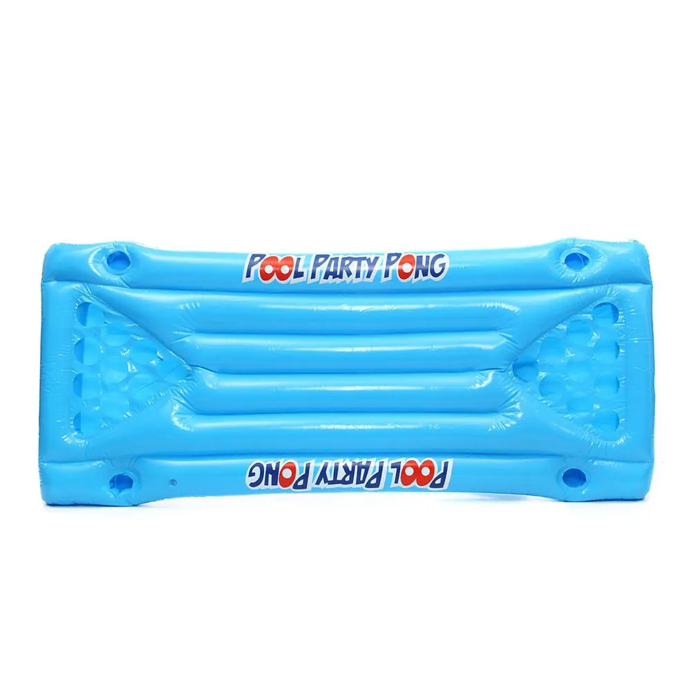

Inflatable Beer Pong Floats Table Swimming Pool Raft Lounge PVC Floating Raft with 24 Cup Holders for Pool Party Game water toy