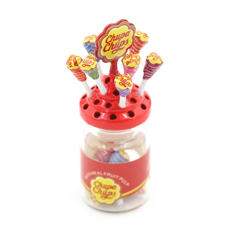 5pcs Dollhouse Miniatur-Snacks Candy LolliPuppenhaus Accessoires Spielzeug 