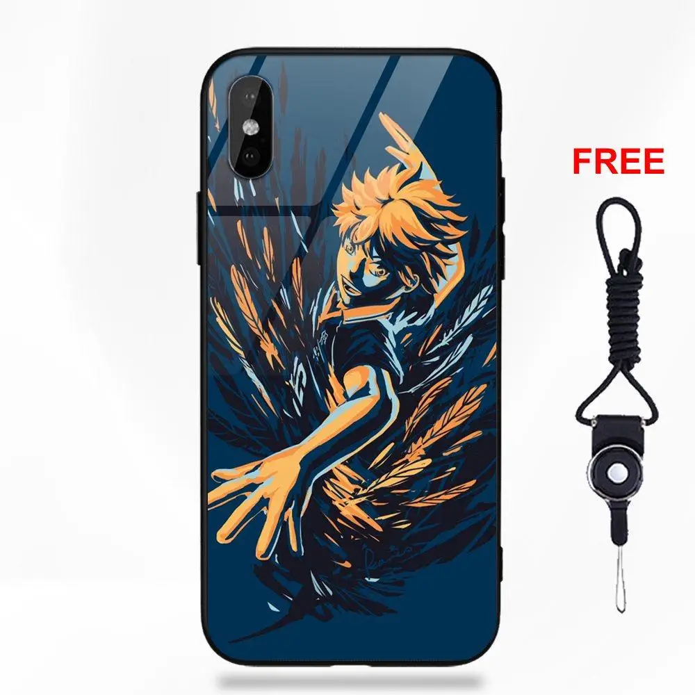 Для huawei Honor 7X P20 Lite mate 10 Pro Redmi 5 Note 5A 6 для Galaxy S8 S9 Plus закаленное стеклянные крышки Капа Haikyuu стеклянный чехол