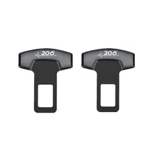 Для peugeot 206 207 208 аксессуары автомобильный ремень пряжки пояс безопасности сигнализация подавитель пробки 2 шт