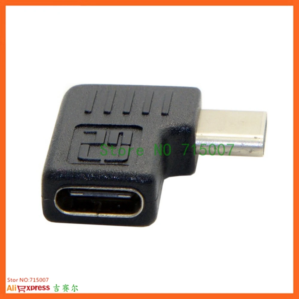 Адаптер конвертер под прямым углом 90 градусов USB 3 1 Type C штырь гнездо для