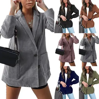 

Winter Women Notched Blazer Jacket 2019 Office Wear Women Suits Female Sets