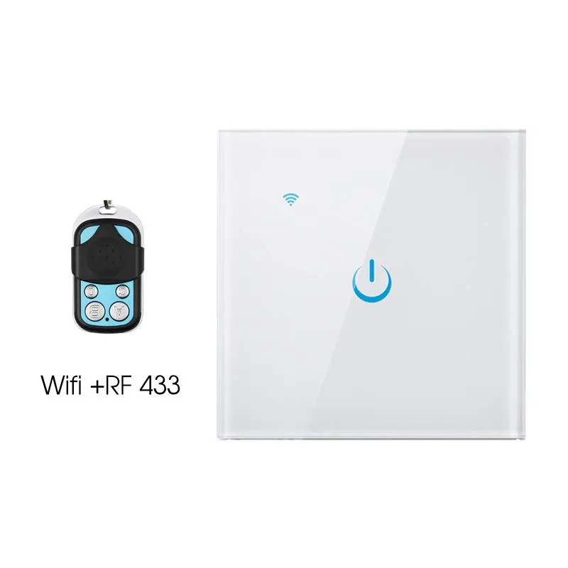 Wif Smart RF433 дистанционное управление настенный выключатель света приложение управление сенсорные переключатели с Amazon Alexa Google home для умной жизни Tuya - Комплект: 1 gang
