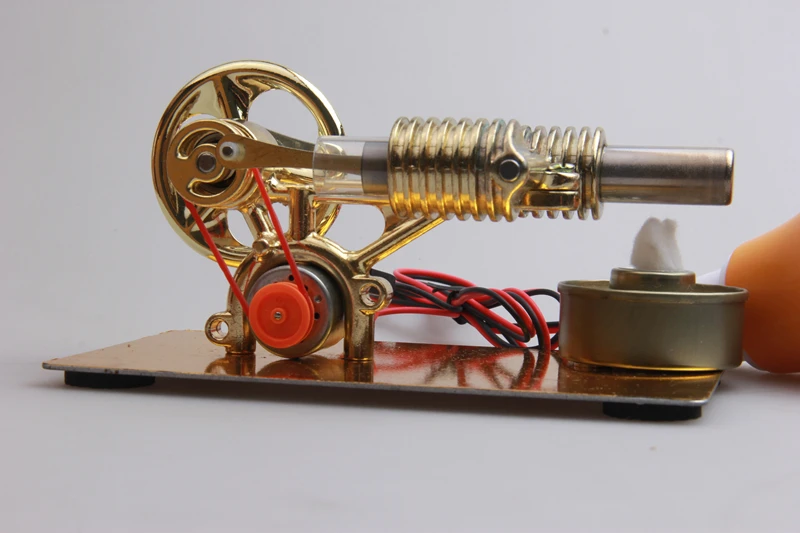 Mini Stirling Engine External Combustion Engine Microgenerator Birthday Present Steam Engine Model Science And School Education (5)