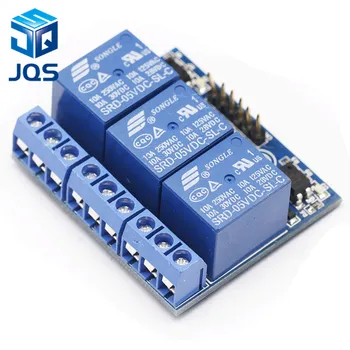 

3 Channel Relay Module With Optocoupler Isolation Opto-isolated Compatible 3.3V 5V Signal High-voltage Relay