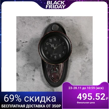 

Wall clock, series: Pendulum, "Cecelia", 17.5x35 cm, brown 1205550