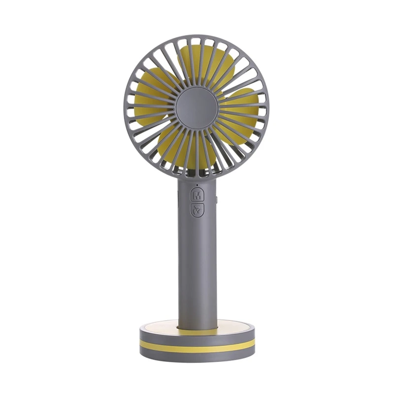 

Rechargeable Macaroon Fan 3 Speed USB Mirror Fan Outdoor Travel Portable Handheld Cooling Mini Student Best Gift GXZ-F806 Gray